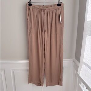 NWT! Splendid Tan Wide Leg Pants with Elastic Waistband
